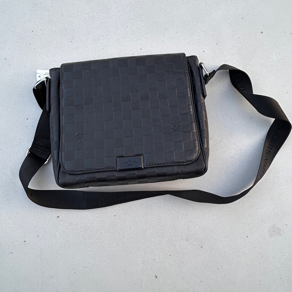 Black Checkered Bag